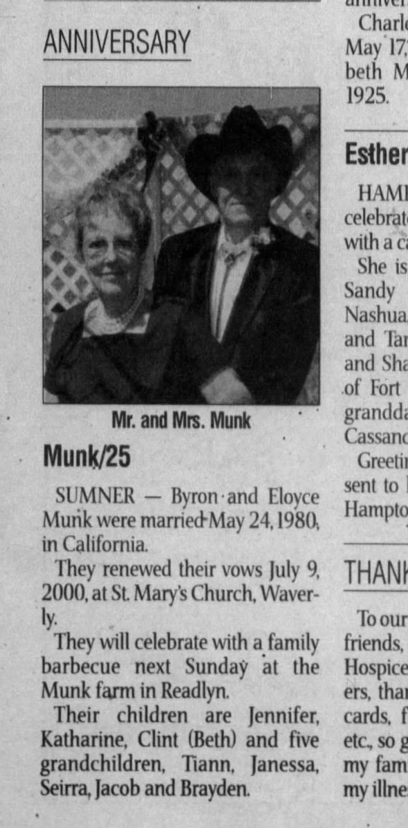 Clipping from The Courier